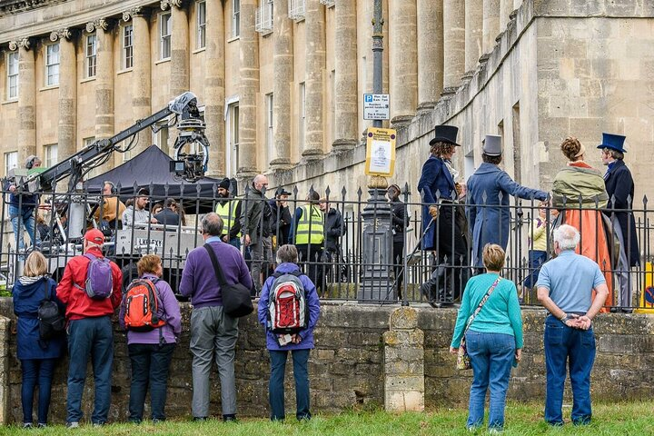 By Lady Featherington's house actually The Royal Crescent